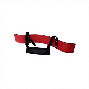 Adjustable <b>Red</b> PU Arm Blaster <b>Belt</b> for Power Training Universal Fit - Product Image 1
