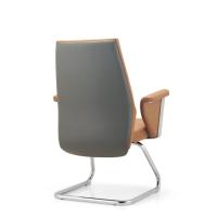 Confortable conférence moderne visiteurs exécutifs pas de roues chaise de bras à dossier haut chaises de bureau de réunion