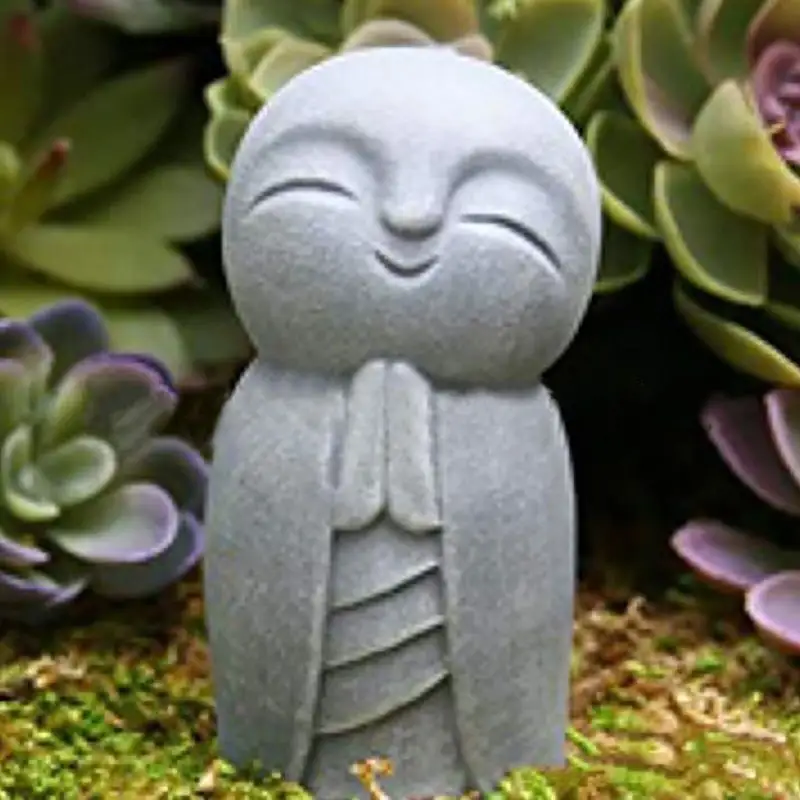 Jizo 동상 완벽한 작은 Jizo 부처님 홈 또는 정원 야외 장식 홈 장식