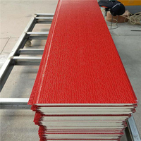 Panneaux de toiture isolés en mousse dure PU Panneau sandwich sculpté en métal polyuréthane Maison Hôtel Mur extérieur en aluminium Isolation métallique
