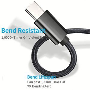 High Quality USB-C Power Cable Braid Nylon Phone Cable Data Transfer Type C Charger Cable for Smart Phones - Product Image 3
