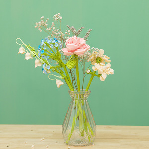 Bloques de construcción flor serie de orquídeas bonsái niña construir juguete flores adulto arreglo floral montaje juguetes para regalos aromaterapia - Product Image 3