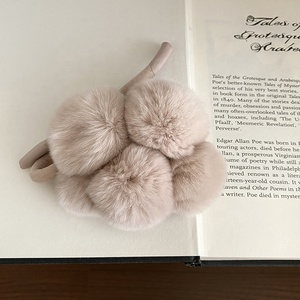 Élastiques à <span class=keywords><strong>cheveux</strong></span> en peluche pour femmes, bandeaux en fourrure douce pour filles, qualité haut de gamme, style coréen, accessoires de <span class=keywords><strong>cheveux</strong></span> en gros - Product Image 2