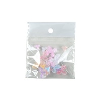 Hiasan Kuku Bunga Es Tiga Kelopak Akrilik 3D, Dekorasi Seni Kuku, Ukiran Lembut, Jelly Aurora, Rhinestone, Aksesoris Kuku DIY