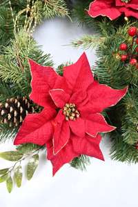 Guirnalda Navideña Decorativa de Piñas Personalizada al por Mayor, Guirnalda Artificial de PVC/PE de 30 Pulgadas - Product Image 5