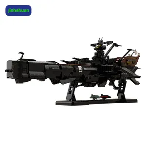 MOC The Building Block Toy of The Space Warship Arcadia In The Comic "Space Pirate Captain Hallock" Is Suitable for Children