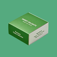 Boîte d'emballage de luxe mate OEM pour confiseries, impression de logo personnalisée, carton cadeau pour Noël et anniversaire