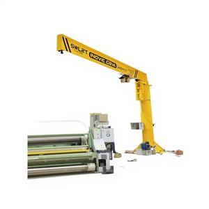 Grúa de Brazo Articulado INOVIC PowerLift Montada en Pilar, 1 Tonelada, Motorizada, con Cadena Eléctrica, Alcance de Brazo de 5m, Altura de Elevación de 3m, con Rodamientos - Product Image 1