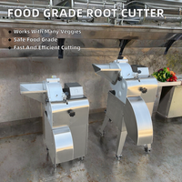 Industriële voedselveilige multifunctionele wortelgroentesnijmachine, elektrische aardappel- en wortelsnijder, -dicer voor fruit en groenten