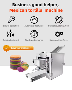 Machine à pizza et tortillas en acier inoxydable 8-30 cm, pour la fabrication de pâtons, pain pita, roti, chapati, machine populaire pour la production de céréales - Product Image 2
