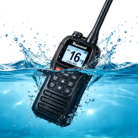 Radio bidirectionnelle portable marine VHF RS-28M, étanche IPX7, flottante, avec alarme sonore, double écran, affichage multilingue