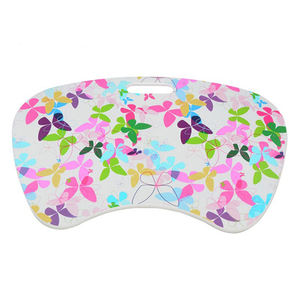 โต๊ะวางแล็ปท็อปพับได้อเนกประสงค์รูปทรงแฮมเบิร์กสำหรับเขียนหนังสือวาดรูปทานอาหารพร้อมเบาะ - Product Image 6