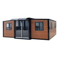 Module de conteneur plat de luxe à faible coût Maison Immeuble de bureaux préfabriqués Mobile Van Maison pour villas en acier