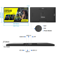 Écran d'affichage numérique intelligent de 24 pouces RK3588S2 Android 13 4 + 32 Go Écran tactile mural POE NFC Tablette publicitaire