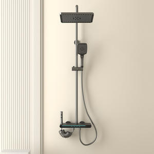 Robinet de douche mural à touches de piano LED, à vente chaude, avec valve en céramique, adapté aux hôtels et aux appartements - Product Image 1