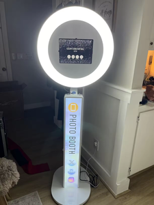 旋转Ipad照相亭超亮度发光二极管灯亭外壳便携式婚礼派对自拍亭机 - Product Image 3