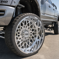 Jantes forgées en alliage d'aluminium FGD Deep 22x12 24x14 26x16 8X170 8x180 pour camions tout-terrain Ford F-150 GMC Ram 1500 2500 3500