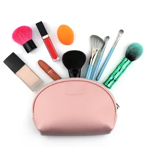 HMU Fashion Beauty Cosmetics Trousse de maquillage Trousse de maquillage cosmétique personnalisée imperméable en cuir bon marché