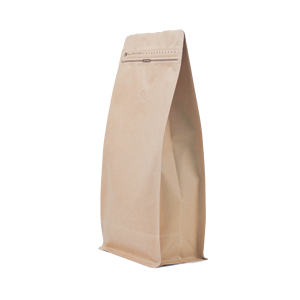 Bolsa de Papel Kraft con Fondo Plano y Cierre de Cremallera de 8 Lados, Bolsa Laminada para Café, Múltiples Tamaños: 0.22lb, 0.5lb, 1.10lb, 2.20lb, MOQ Bajo - Product Image 2