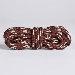 Mountval High Quality Polyester Round <strong>Laces</strong> Hiking <strong>Boots</strong> Ultra Strong 90 cm 1 Pair (Model 7610 <strong>Brown</strong> Beige 5-6 Eyelets) - Product Image 1