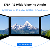 شاشة عرض LCD IPS مقاس 4.3 و5 و7 بوصات بدقة 800*480 مع واجهة MIPI-DSI ووحدة شاشة لمس سعوية لـ Raspberry Pi 5/4/3