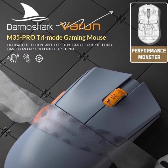 Darmoshark M3S PRO 54g Tri-Mode Wireless Gaming Mouse PAW3395 26000DPI 650IPS 8000M Huano Switch for PC Esports