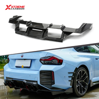 Diffuseur arrière en fibre de carbone sèche M2 style V pour BMW G87 M2 Coupé, kit carrosserie, becquet arrière, lèvre de pare-chocs, installation parfaite
