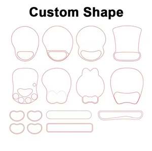 Wholesale Mouse Mat for Promotional Office Business Gifts Custom Logo Printed Mousepads Blank Mouse Pads With Wrist Rest - Product Image 5