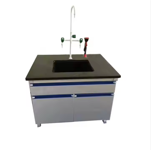 Table moderne robuste et fonctionnelle organisée <span class=keywords><strong>de</strong></span> laboratoire en métal avec étagères en verre pour la <span class=keywords><strong>recherche</strong></span> <span class=keywords><strong>scientifique</strong></span> et l'éducation - Product Image 4