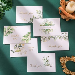 Cartes de remerciement et cartes postales personnalisées <span class=keywords><strong>avec</strong></span> logo, design exquis, imprimées en offset, papier couché, cartes gaufrées - Product Image 2