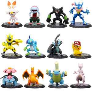 <span class=keywords><strong>Set</strong></span> di 6 Action Figure Pokémon da 6,5 cm, Modellini Collezionabili di Pikachu, Charizard, Mewtwo con Base per Bambini - Product Image 1