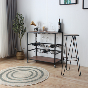Portabottiglie decorativo Vintage <span class=keywords><strong>in</strong></span> <span class=keywords><strong>legno</strong></span> massello e ferro portabottiglie portabottiglie <span class=keywords><strong>in</strong></span> ferro <span class=keywords><strong>con</strong></span> struttura <span class=keywords><strong>in</strong></span> <span class=keywords><strong>legno</strong></span> massello per cucina - Product Image 4