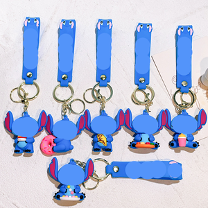 Portachiavi in Gomma a Forma di Personaggi Anime, Carini Anelli Portachiavi Promozionali Personalizzati in <span class=keywords><strong>PVC</strong></span> Morbido 3D - Product Image 2