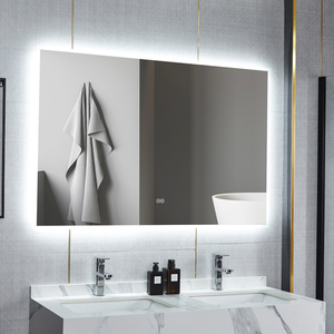 <span class=keywords><strong>Specchio</strong></span> da bagno illuminato a LED rettangolo <span class=keywords><strong>50x70</strong></span> economico senza cornice per soggiorno - Product Image 1