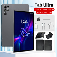 Tablet Original Tab Ultra Barata de 11 Pulgadas, Android, 16 GB, 1 TB, Cámara de 108 MP, 8000 mAh, 5G, Doble SIM, Tarjeta TF, Venta al por Mayor, OEM, África, Asia