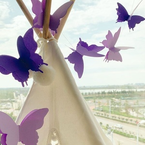 Guirlandes en papier papillon, couleurs dégradées, pour mariage, anniversaire, baby shower, fêtes et décoration de chambre d'enfant - Product Image 4