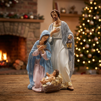 Statue religieuse catholique sainte famille en résine personnalisée cadeau religieux pour la décoration