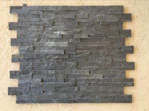 Cuarcita blanca natural Diseño moderno Piedra de acabado antiguo para decoración exterior de hotel Tejas de pizarra de techo negro para revestimiento de pizarra - Product Image 3