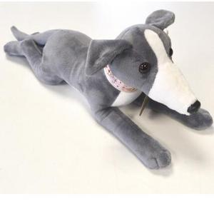 En kaliteli güvenli malzeme beyaz özel toptan greyhound peluş oyuncak köpek - Product Image 6