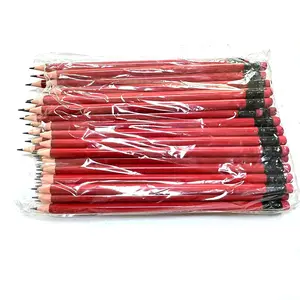 Großhandel Schreibwaren und Schul bedarf Fabrik benutzer definierte Bleistifte für Kinder Günstige rote Standards tifte