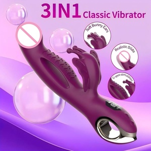 Vibrador de Conejo 3 en 1, Vibrador de Mariposa para Mujeres, Estimulador de Clítoris y Punto G, Juguetes Sexuales con Pantalla LED, Vibrador Dildo para Mujeres - Product Image 2