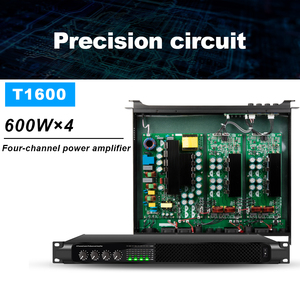 Amplificateur numérique post-puissance Biner <span class=keywords><strong>T1600</strong></span> professionnel 4*600W haute puissance 4 canaux - Product Image 2