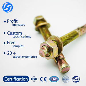 Chino 5/8X5 "M6 <span class=keywords><strong>M8</strong></span> Zinc plateado acero al carbono galvanizado Getai <span class=keywords><strong>Perno</strong></span> De Anclaje grado 8,8 <span class=keywords><strong>perno</strong></span> De anclaje De cuña De expansión 3/8 - Product Image 1