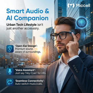 Lunettes intelligentes Miccell PAG01 avec traduction en 139 langues, étanches IP65, audio ouvert, assistant de voyage IA pour les affaires et les activités de plein air - Product Image 2