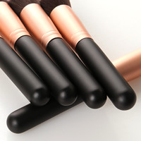14pcs ensemble de pinceaux de maquillage noir de haute qualité manche en bois brosse cosmétique