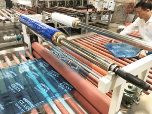 Pneumatische Doppelseiten beschichtung <span class=keywords><strong>Glass</strong></span> piegel folien l amini maschine - Product Image 3