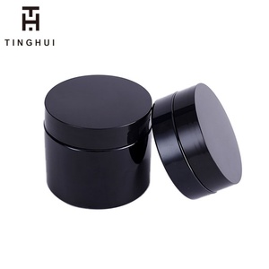 บรรจุภัณฑ์เครื่องสำอางคุณภาพสูง ขนาด 50 มล. 60 มล. 100 มล. 120 มล. 150 กรัม 200 มล. 250 มล. 500 มล. ขวดพลาสติก PET สีดำสำหรับครีมทาหน้า - Product Image 4