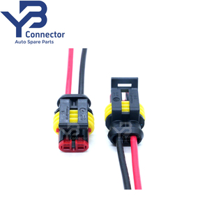 Conector YB 282080-1 Tyco AMP Superseal 1,5 Series Cable <span class=keywords><strong>2</strong></span> pines hembra arnés de cableado personalizado - Product Image 2