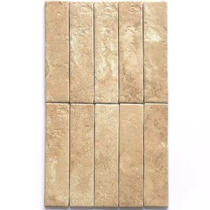 Carreaux muraux pleine porcelaine mats, longs et faits à la main, 60x250, effet dégradé vintage pierre calcaire pour restaurant, gîte, bar, fond de décoration - Product Image 5