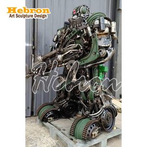 Sculpture d'art moderne <span class=keywords><strong>en</strong></span> métal recyclé pour décoration intérieure, Statue de casque d'Optimus Prime <span class=keywords><strong>nu</strong></span>, pour table basse, Œuvre d'art <span class=keywords><strong>en</strong></span> métal, Technique de moulage - Product Image 6